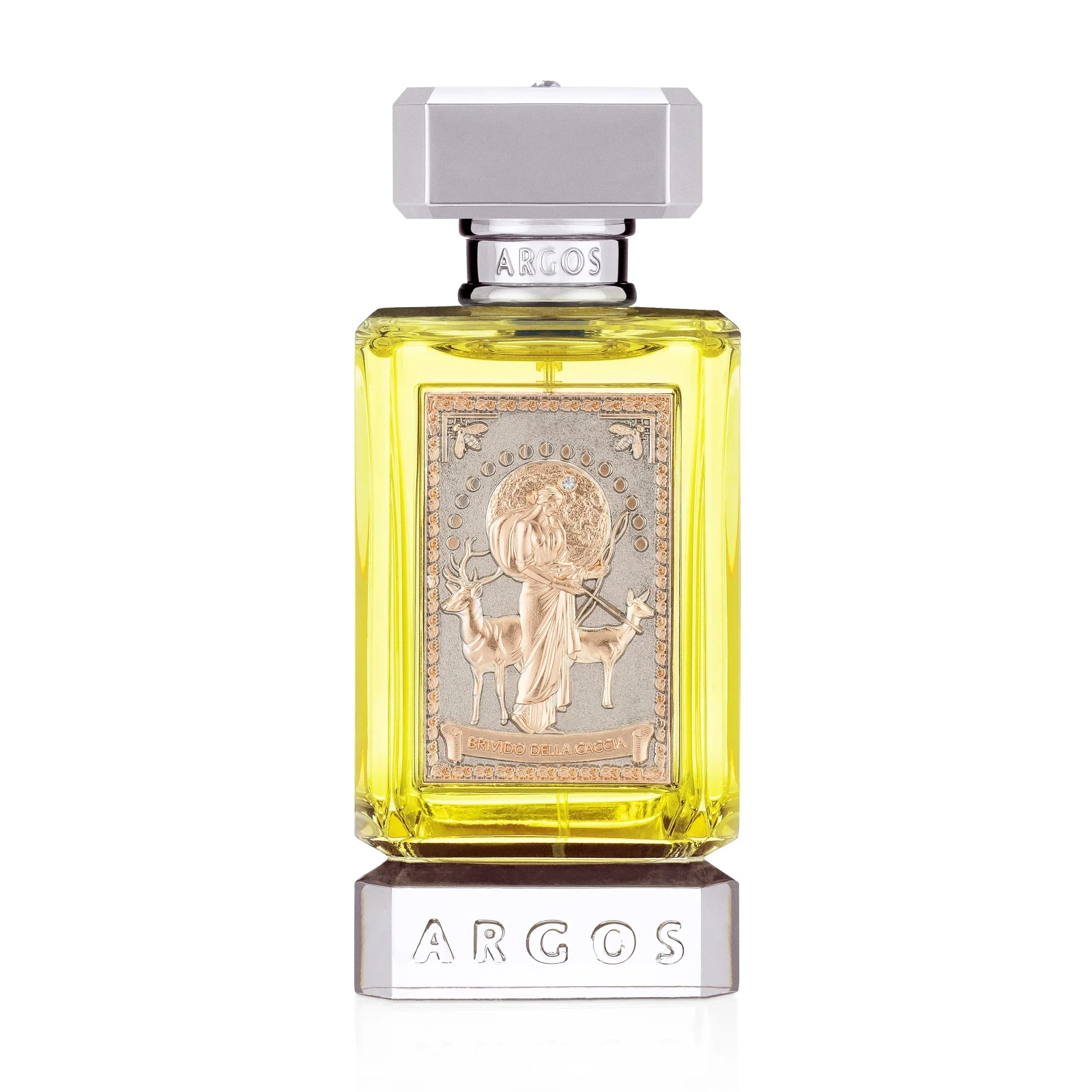 Argos Brivido Della Caccia manufacturer bottle, linked from the supplied product catalogue.