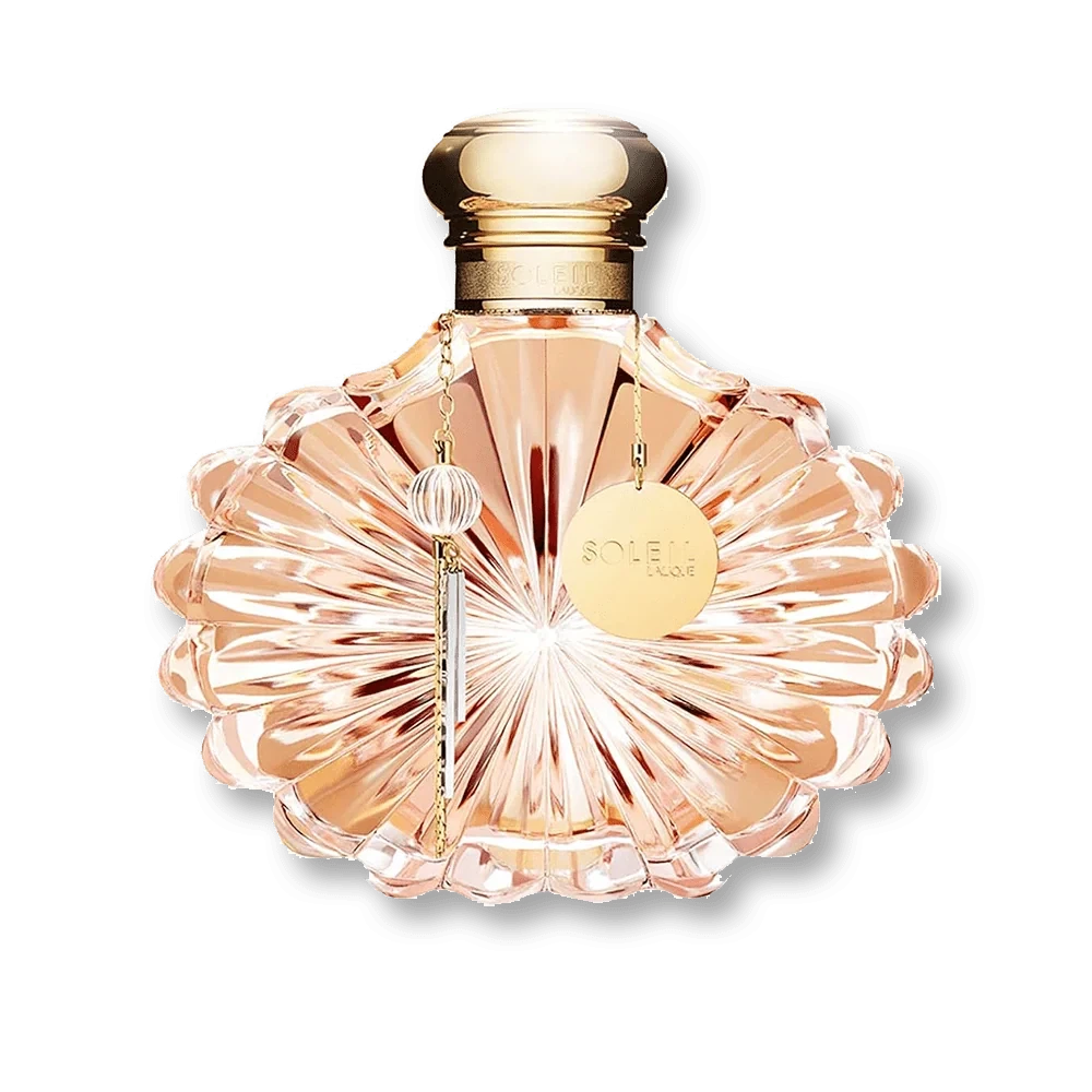 Lalique Soleil manufacturer bottle, linked from the supplied product catalogue.