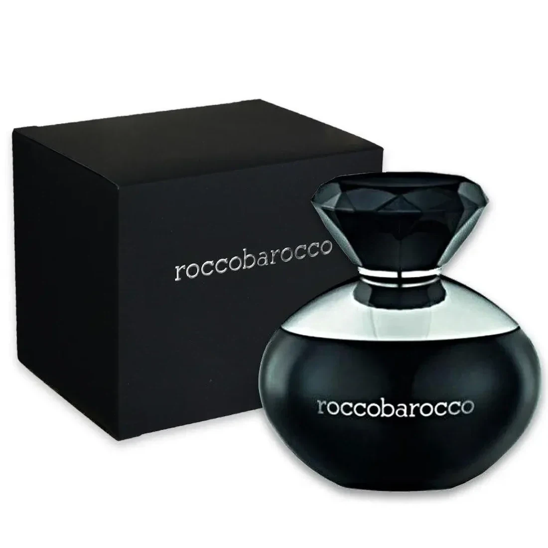 Roccobarocco Black manufacturer bottle, linked from the supplied product catalogue.
