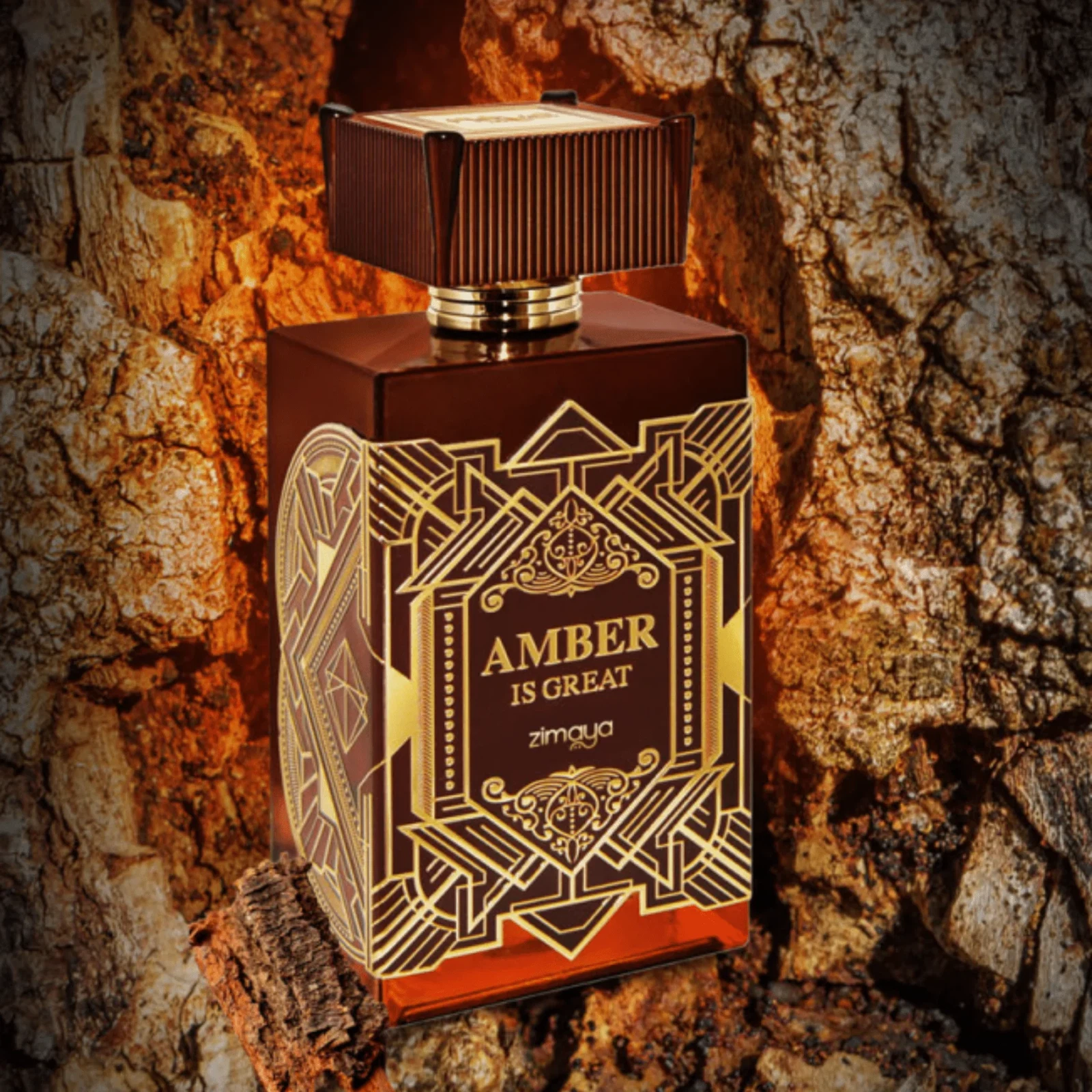 Zimaya Amber Is Great manufacturer bottle, linked from the supplied product catalogue.