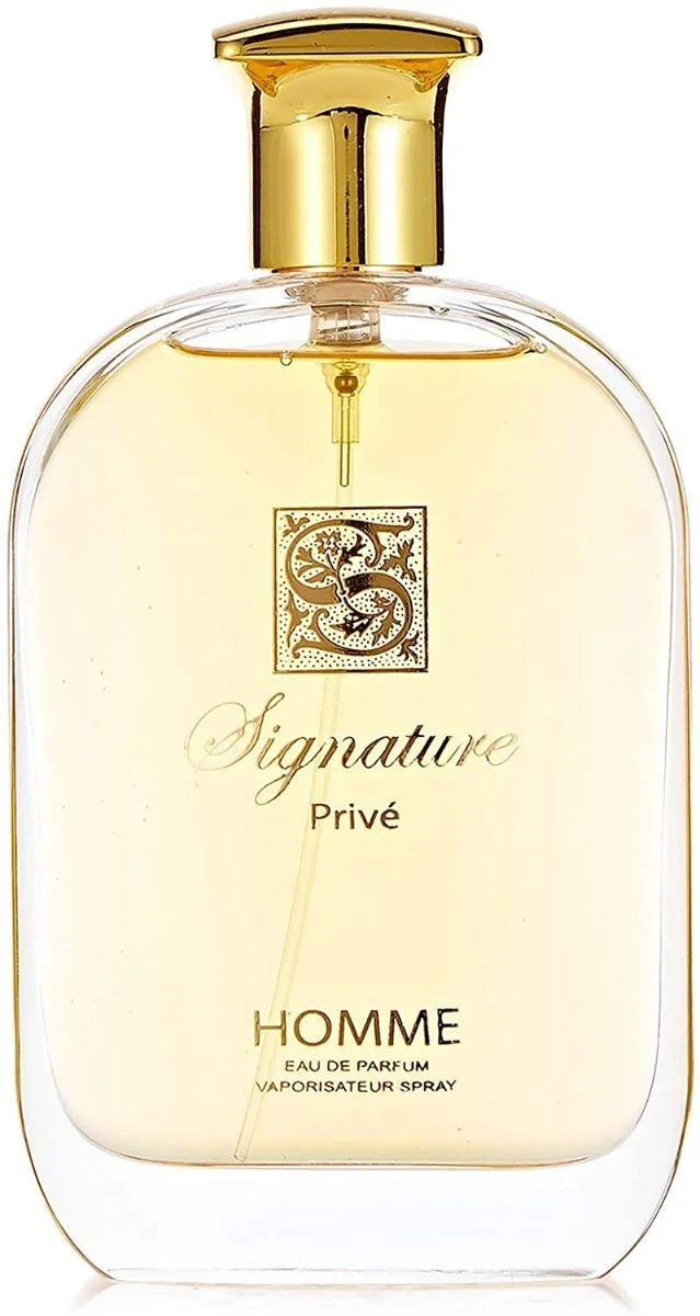 Signature Prive manufacturer bottle, linked from the supplied product catalogue.