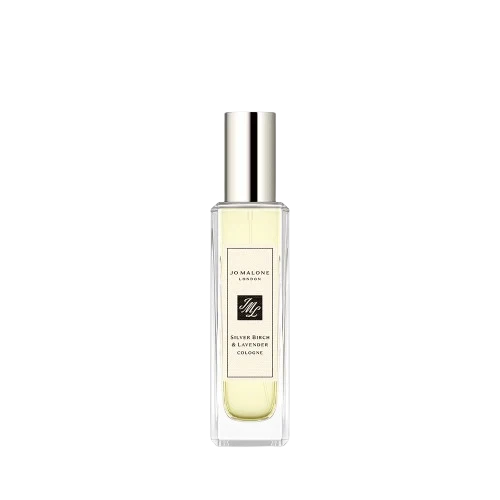 Jo Malone Silver Birch And Lavender Woody Aromatic manufacturer bottle, linked from the supplied product catalogue.