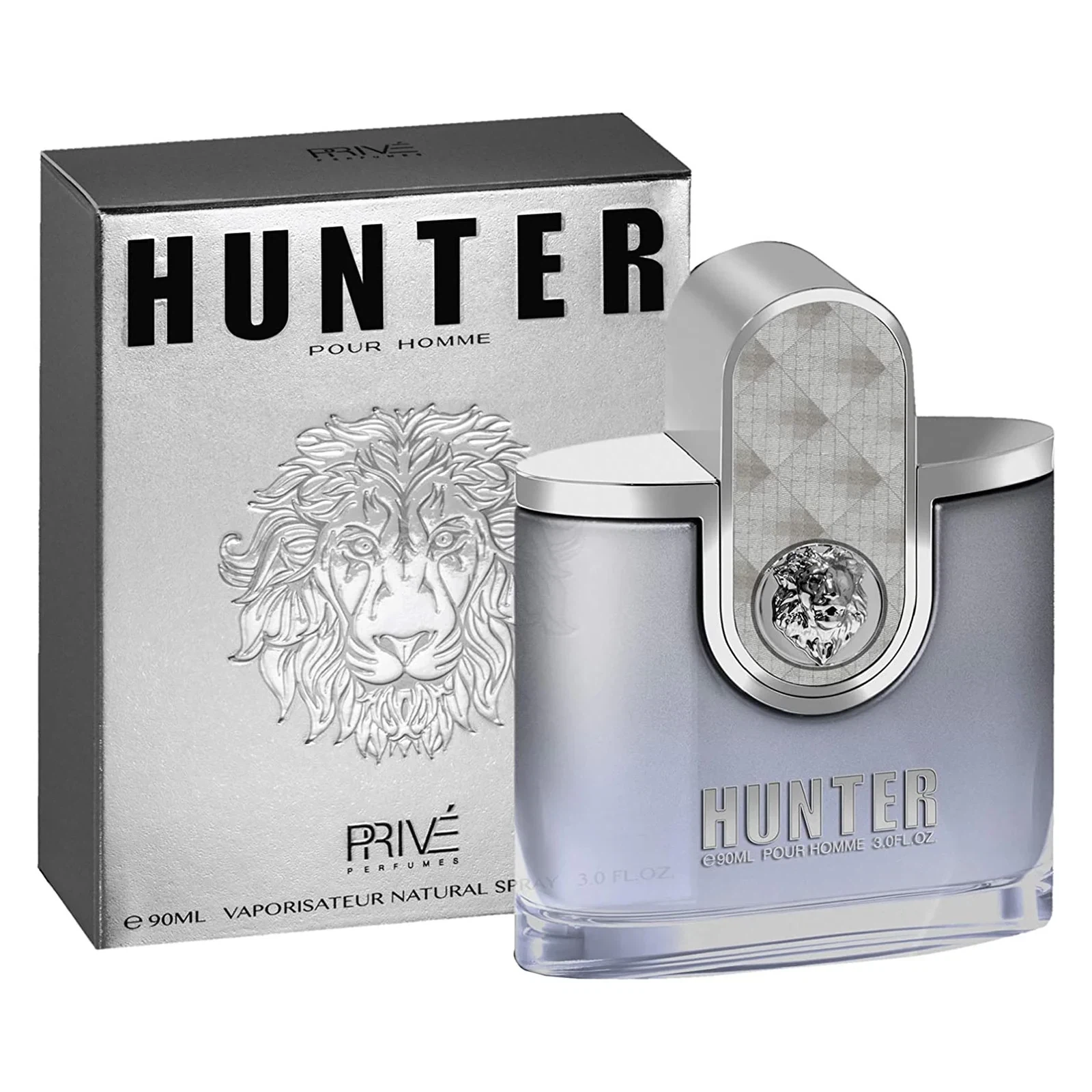 Prive Hunter Pour Homme manufacturer bottle, linked from the supplied product catalogue.