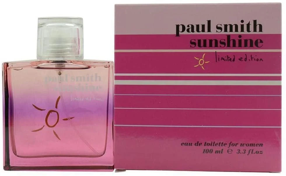 Paul Smith SUNSHINE LIMITED EDITION manufacturer bottle, linked from the supplied product catalogue.