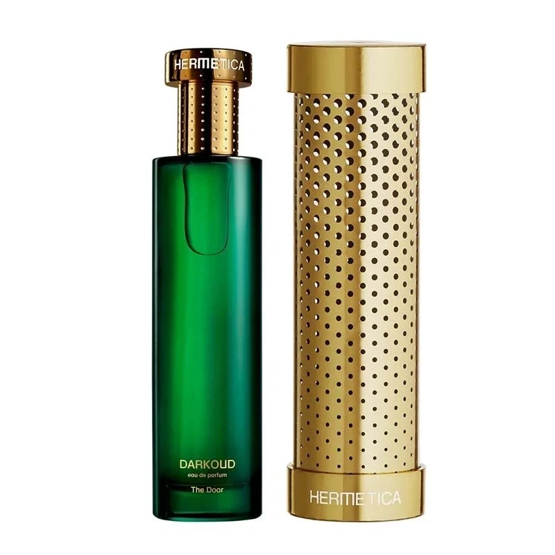 Hermetica Darkoud The Door manufacturer bottle, linked from the supplied product catalogue.
