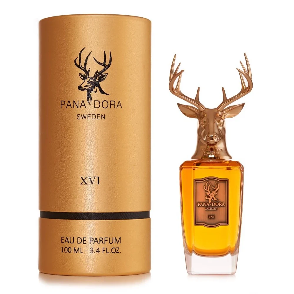 Pana Dora XVI manufacturer bottle, linked from the supplied product catalogue.