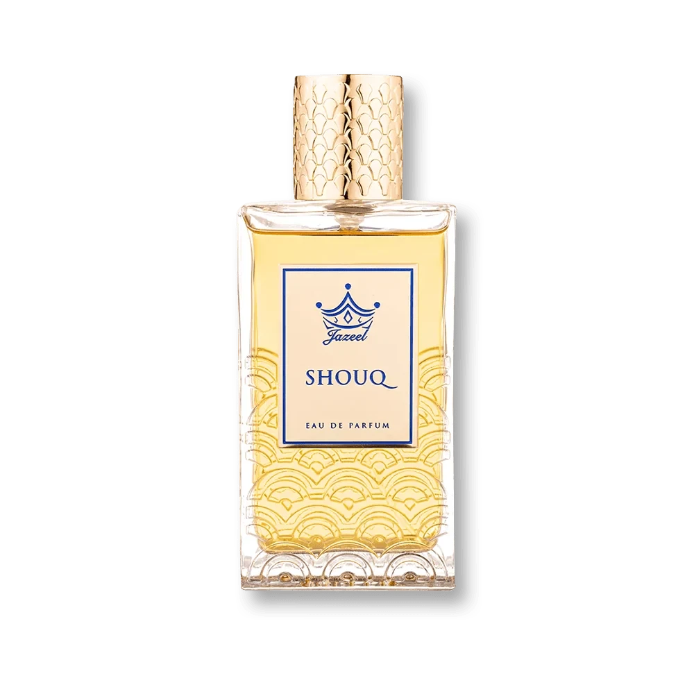 Jazeel Love Collection Shouq manufacturer bottle, linked from the supplied product catalogue.