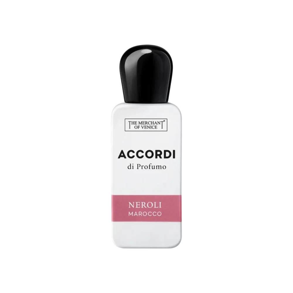 The Merchant of Venice Accordi di Profumo Neroli Marocco Citrus manufacturer bottle, linked from the supplied product catalogue.