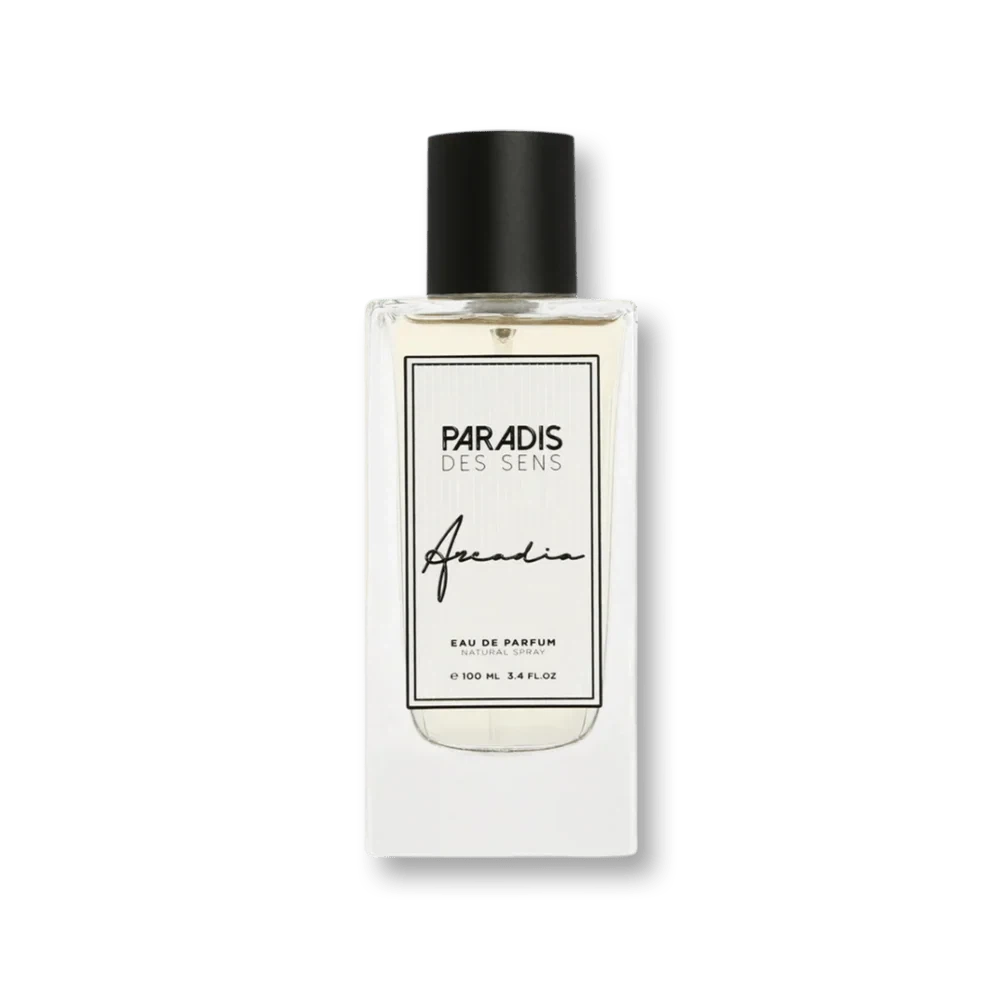 Paradis Des Sens Arcadia manufacturer bottle, linked from the supplied product catalogue.