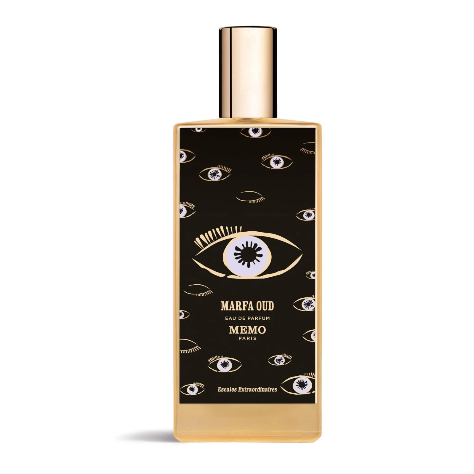 Memo Escales Extraordinaires Marfa Oud Woody Aromatic manufacturer bottle, linked from the supplied product catalogue.