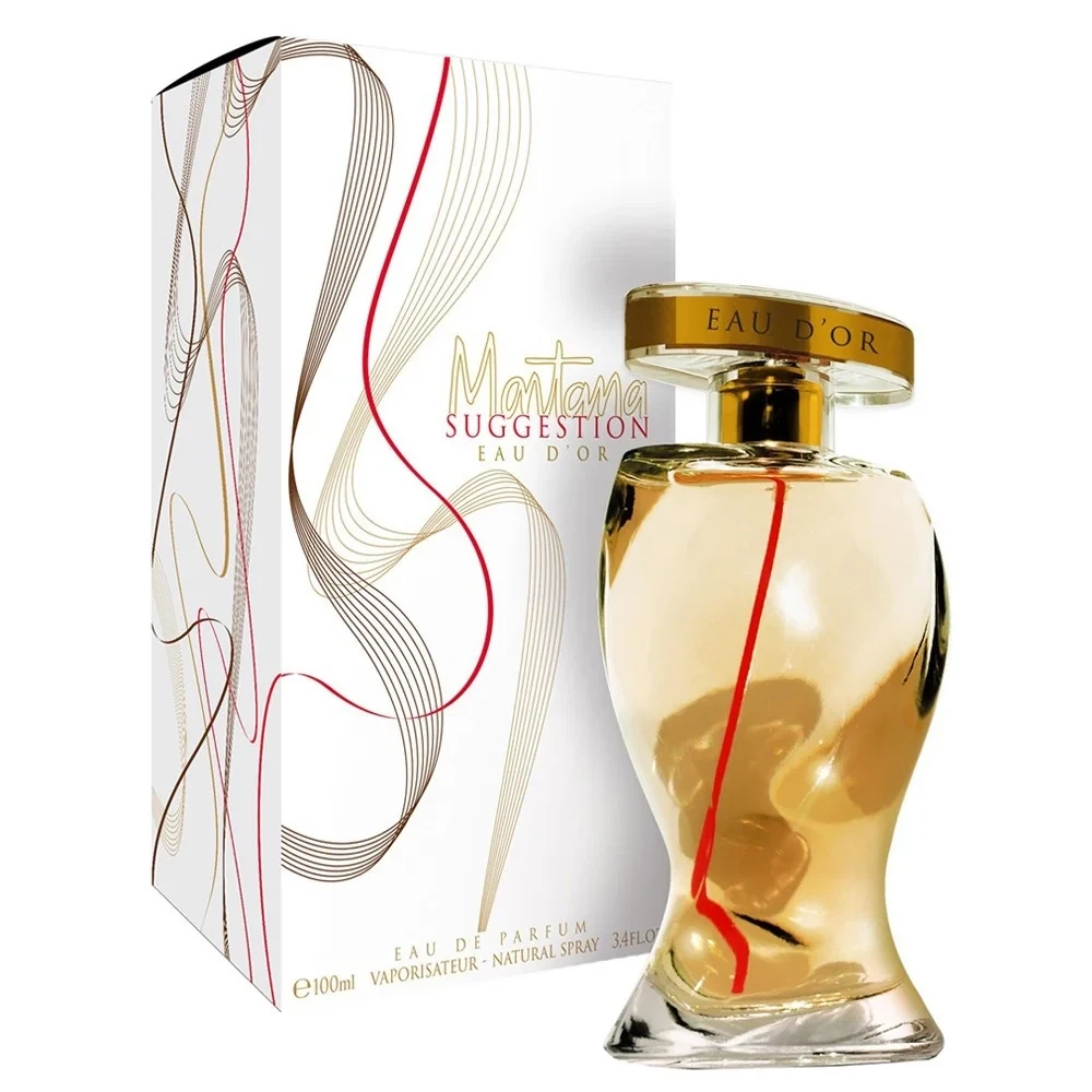 Montana Suggestion Eau D'or Floral manufacturer bottle, linked from the supplied product catalogue.