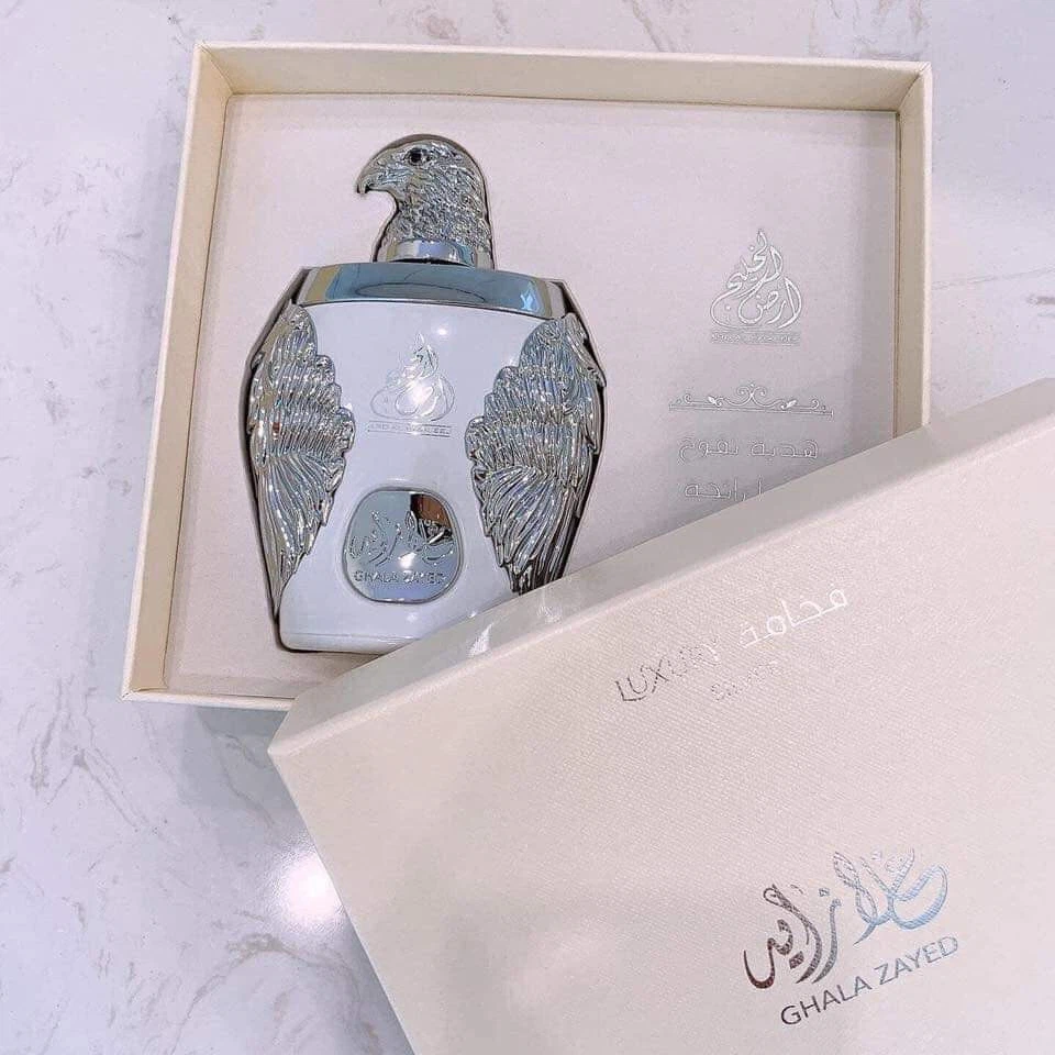 Ard Al Khaleej Ghala Zayed Luxury Silver manufacturer bottle, linked from the supplied product catalogue.