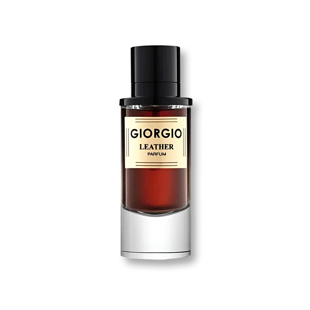 Giorgio Leather Femme Parfum manufacturer bottle, linked from the supplied product catalogue.