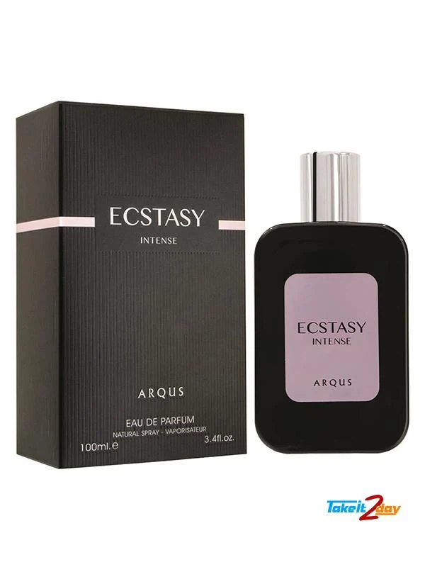 Arqus Ectasy Intense manufacturer bottle, linked from the supplied product catalogue.