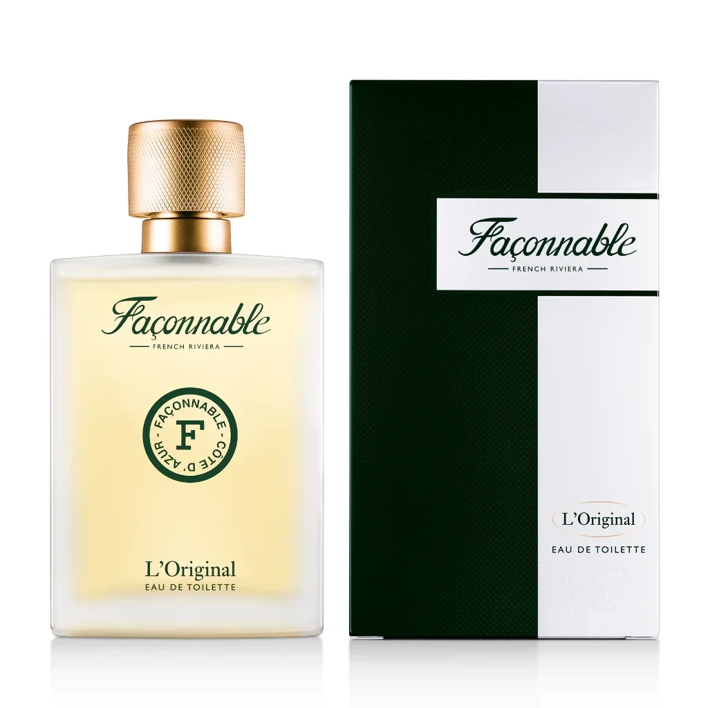 Faconnable L'Original manufacturer bottle, linked from the supplied product catalogue.
