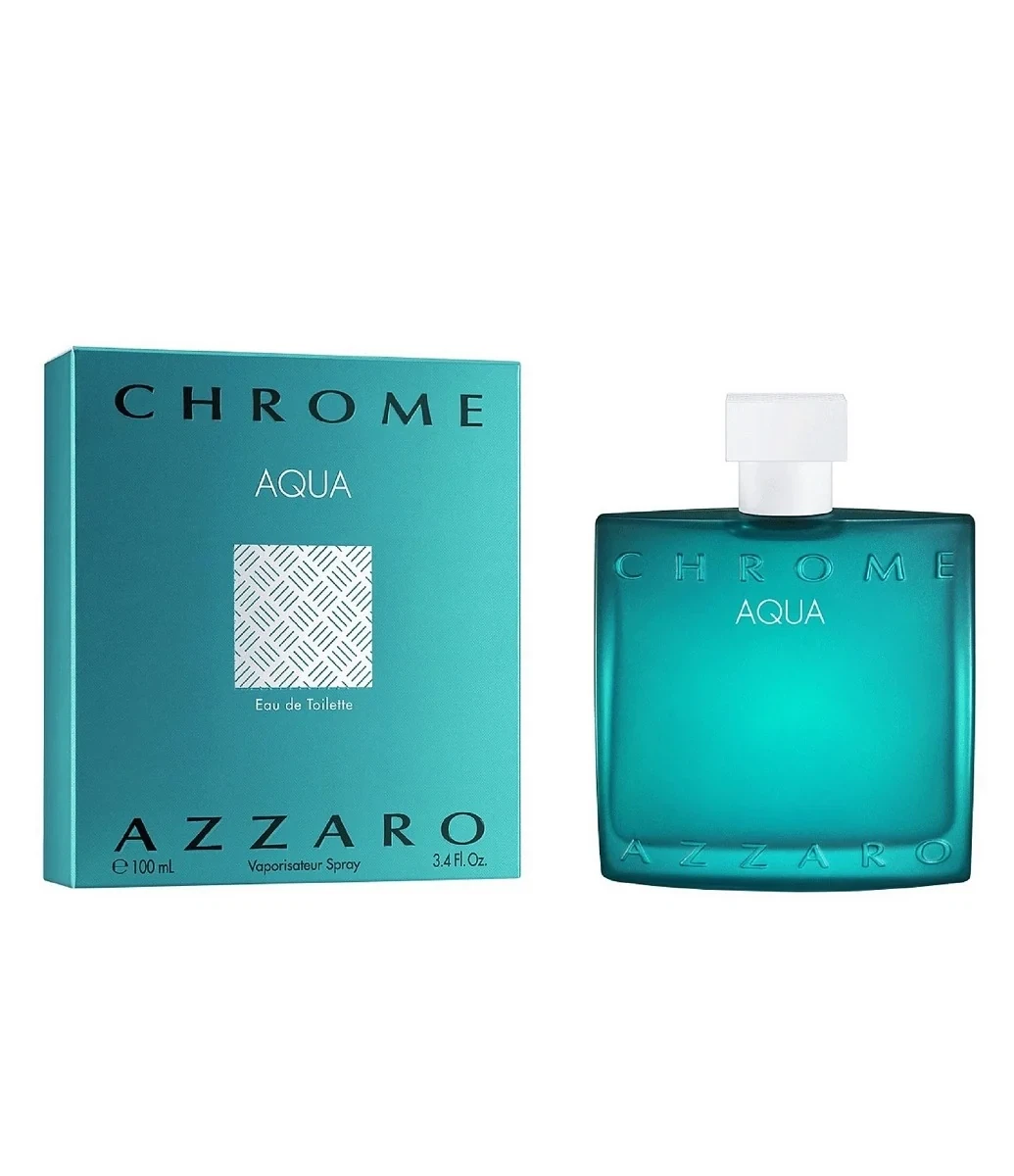 Azzaro Chrome Aqua manufacturer bottle, linked from the supplied product catalogue.
