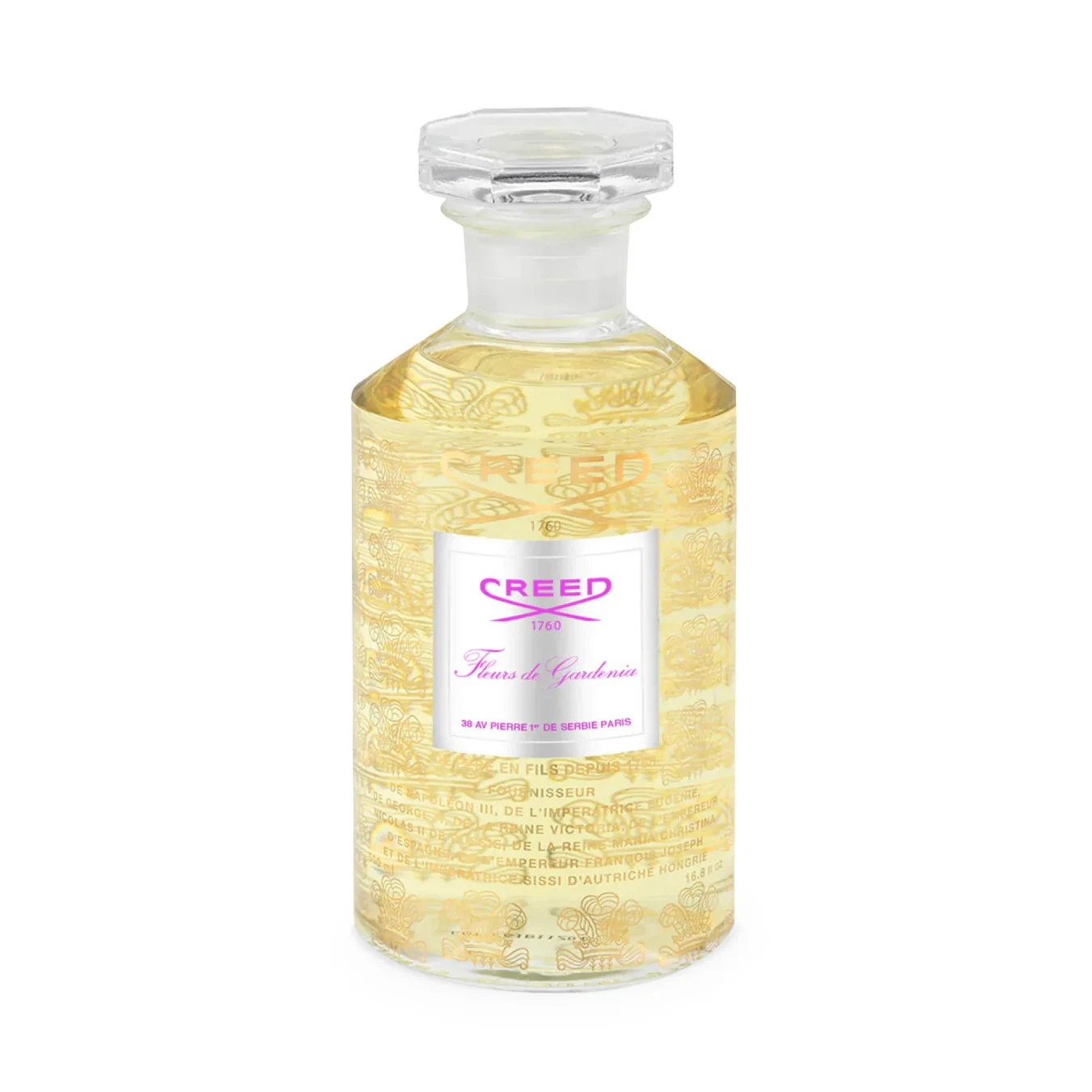 Creed Fleurs De Gardenia manufacturer bottle, linked from the supplied product catalogue.