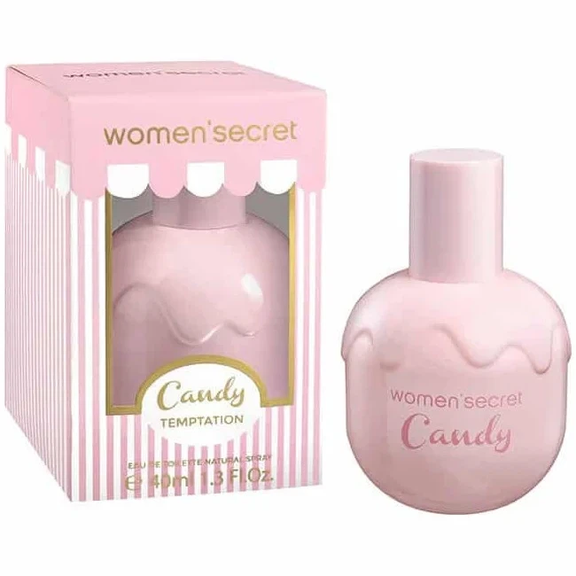 Women'secret Candy Temptation manufacturer bottle, linked from the supplied product catalogue.