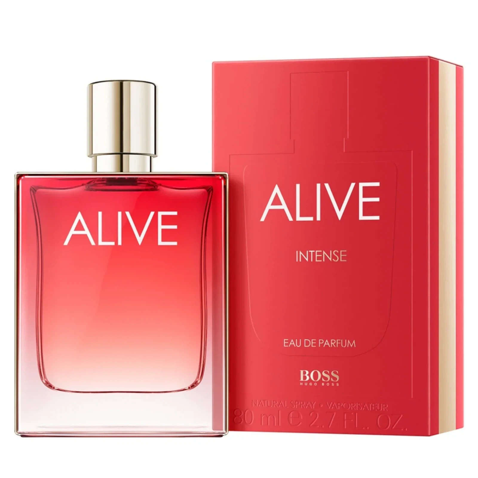Hugo Boss Alive Intense manufacturer bottle, linked from the supplied product catalogue.
