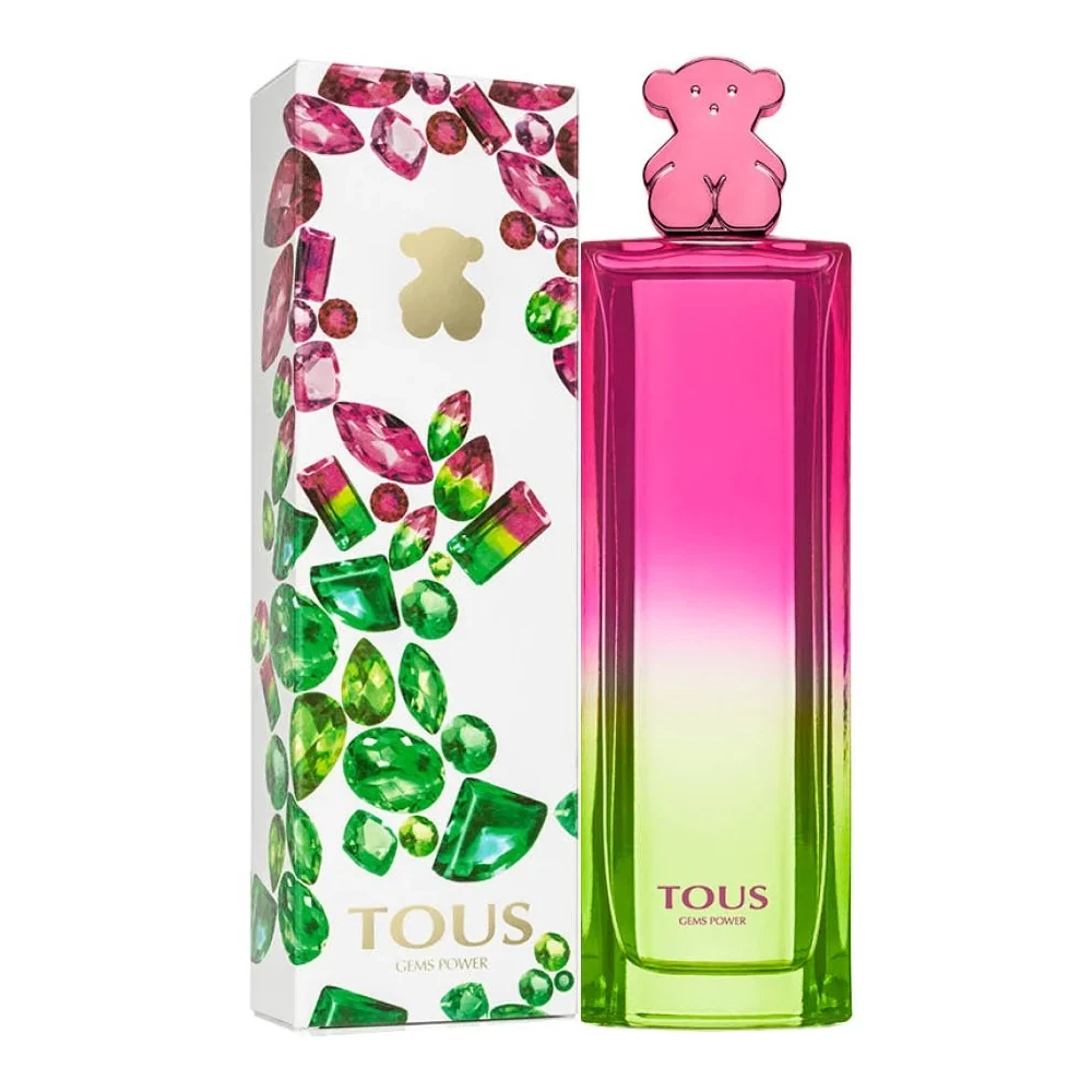 Tous GEMS POWER manufacturer bottle, linked from the supplied product catalogue.