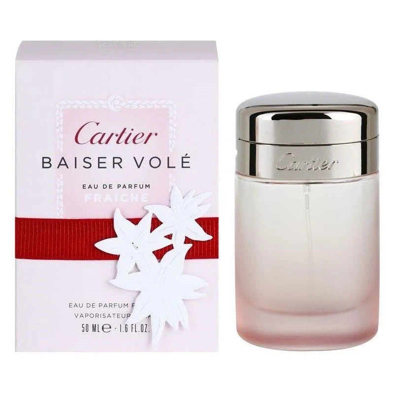 Cartier BAISER VOLE FRAICHE manufacturer bottle, linked from the supplied product catalogue.