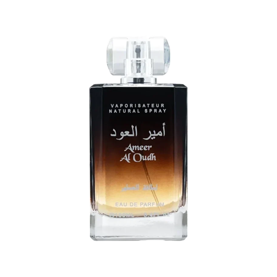 Lattafa Ameer al Oudh Abiyad EDP100ml manufacturer bottle, linked from the supplied product catalogue.