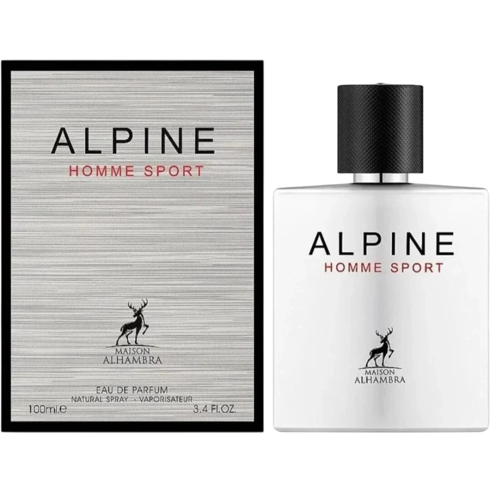 Maison Alhambra Alpine Homme Sport manufacturer bottle, linked from the supplied product catalogue.