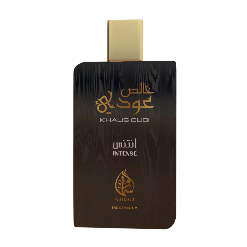 Samawa Khalis Oudi Intense manufacturer bottle, linked from the supplied product catalogue.