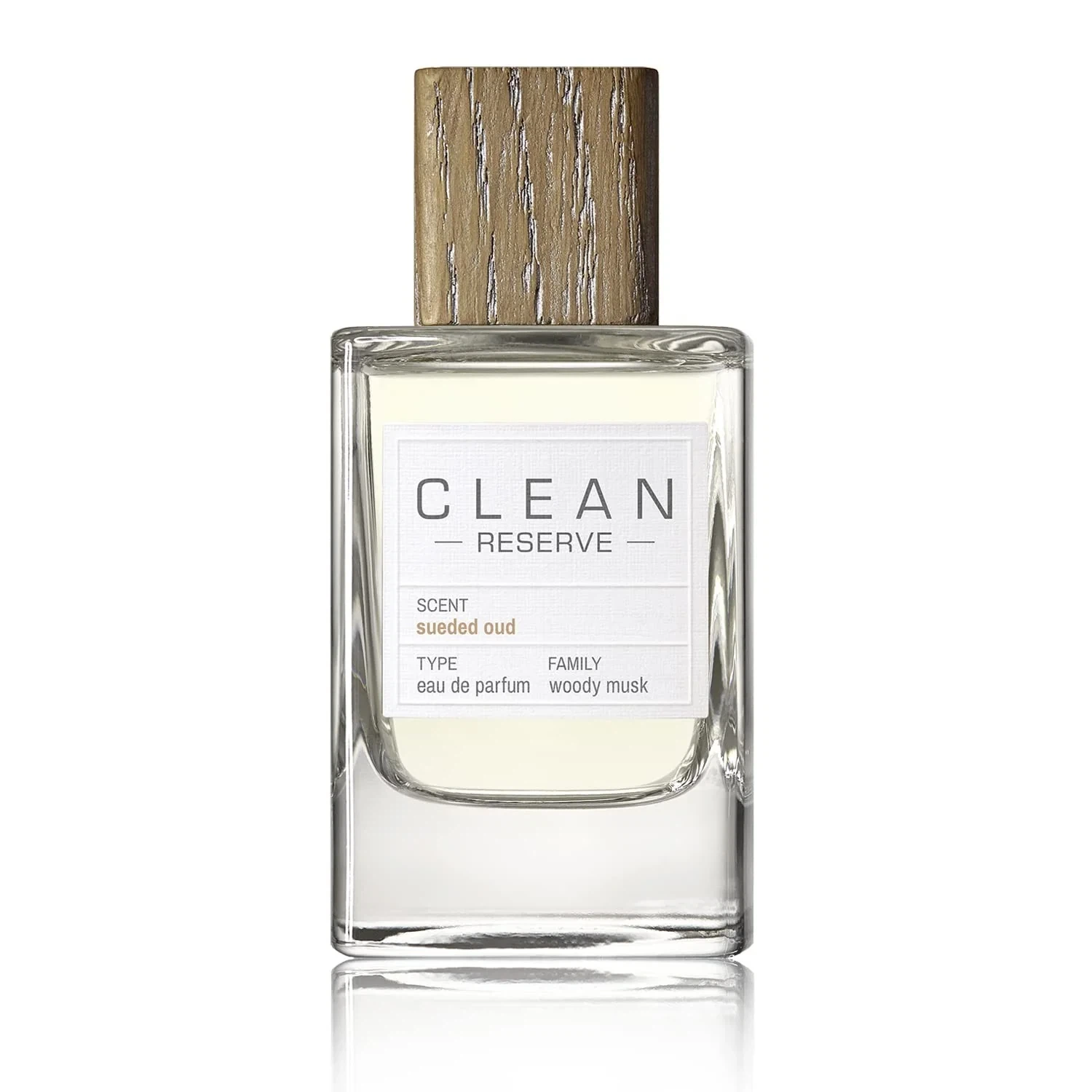 Clean Reserve Sueded Oud manufacturer bottle, linked from the supplied product catalogue.