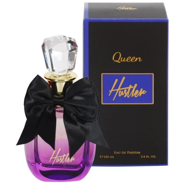Hustler Queen manufacturer bottle, linked from the supplied product catalogue.