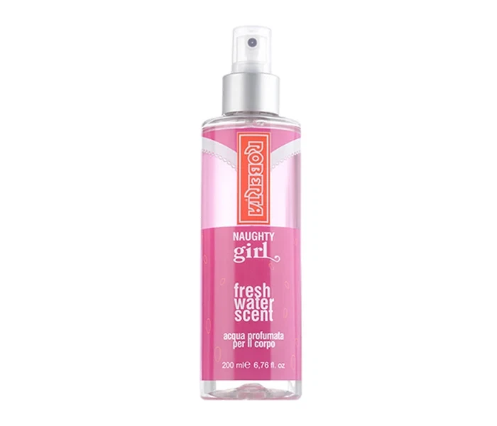 Roberta Naughty Girl Fresh Water Scent manufacturer bottle, linked from the supplied product catalogue.