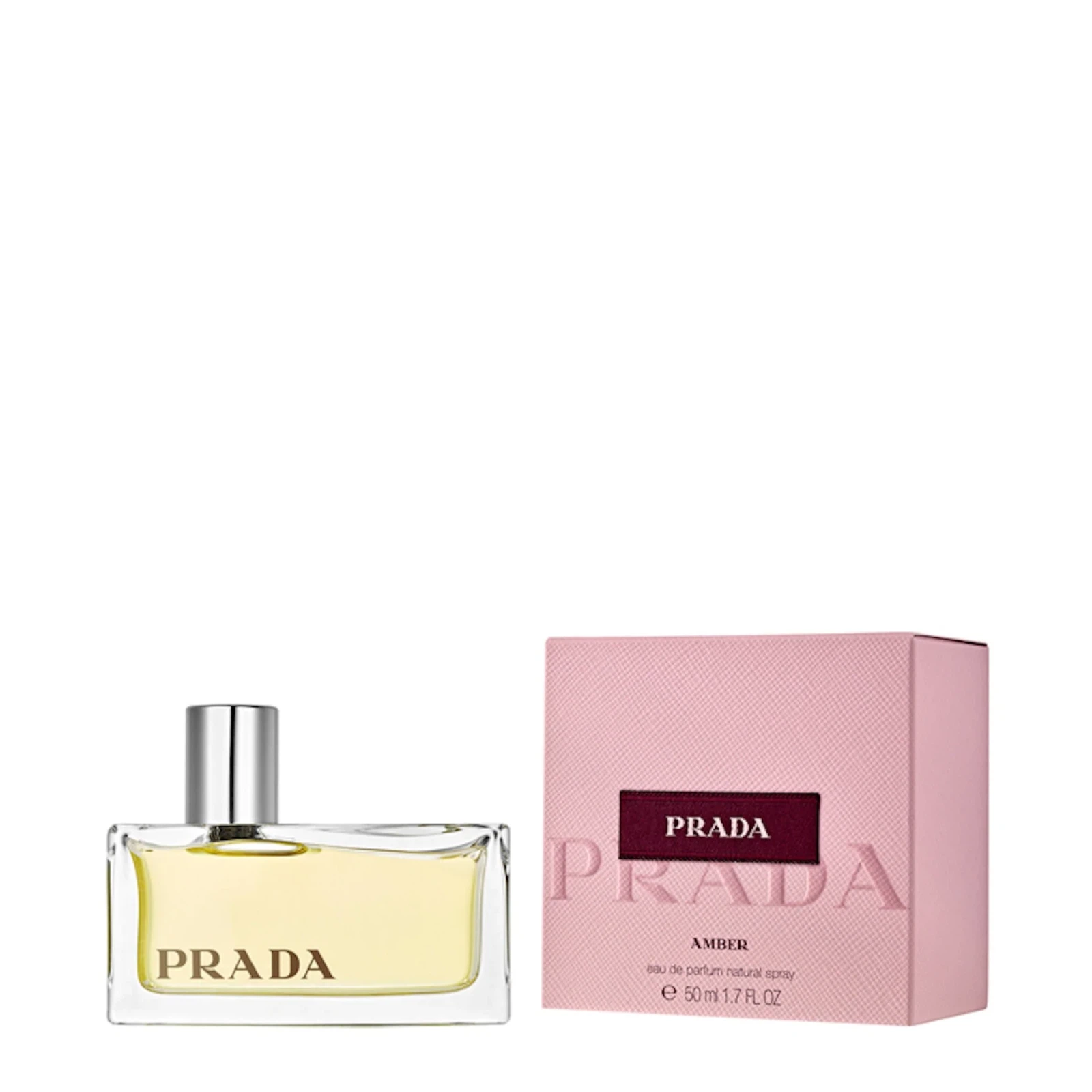 Prada Amber manufacturer bottle, linked from the supplied product catalogue.