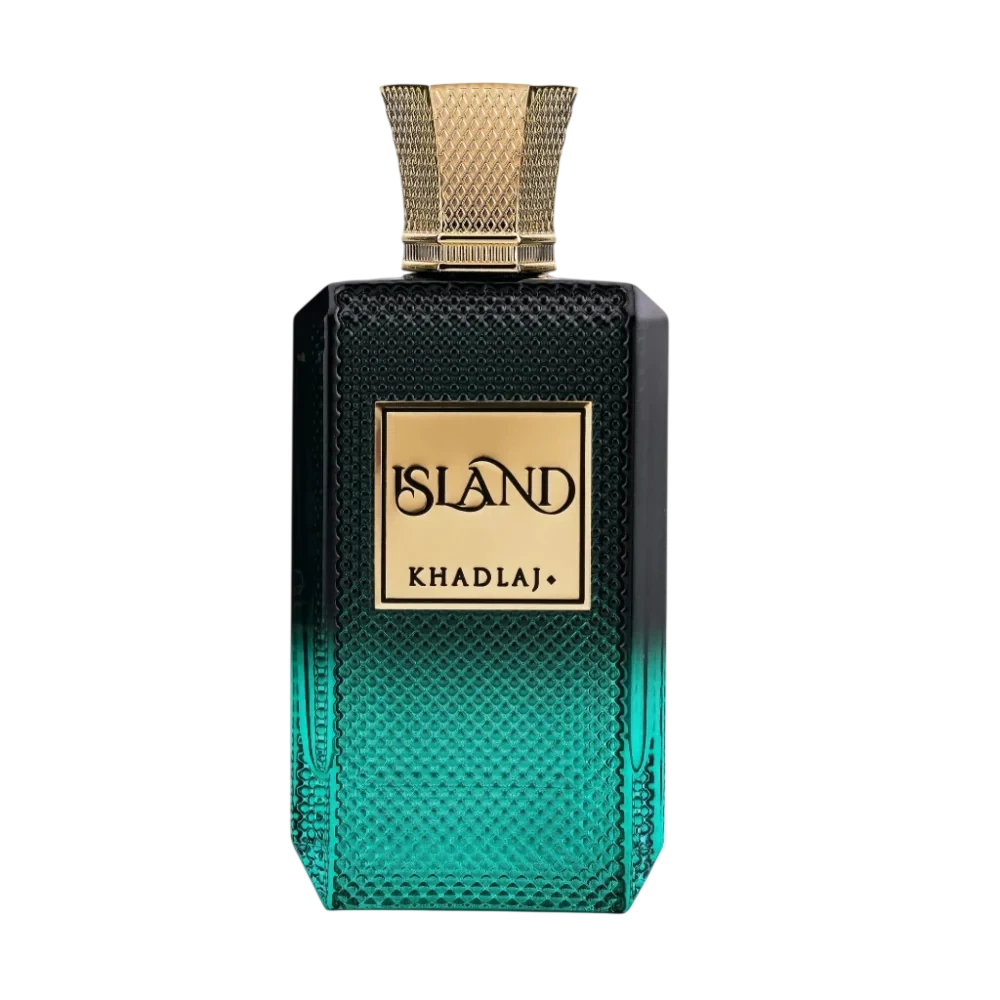 Khadlaj Island manufacturer bottle, linked from the supplied product catalogue.