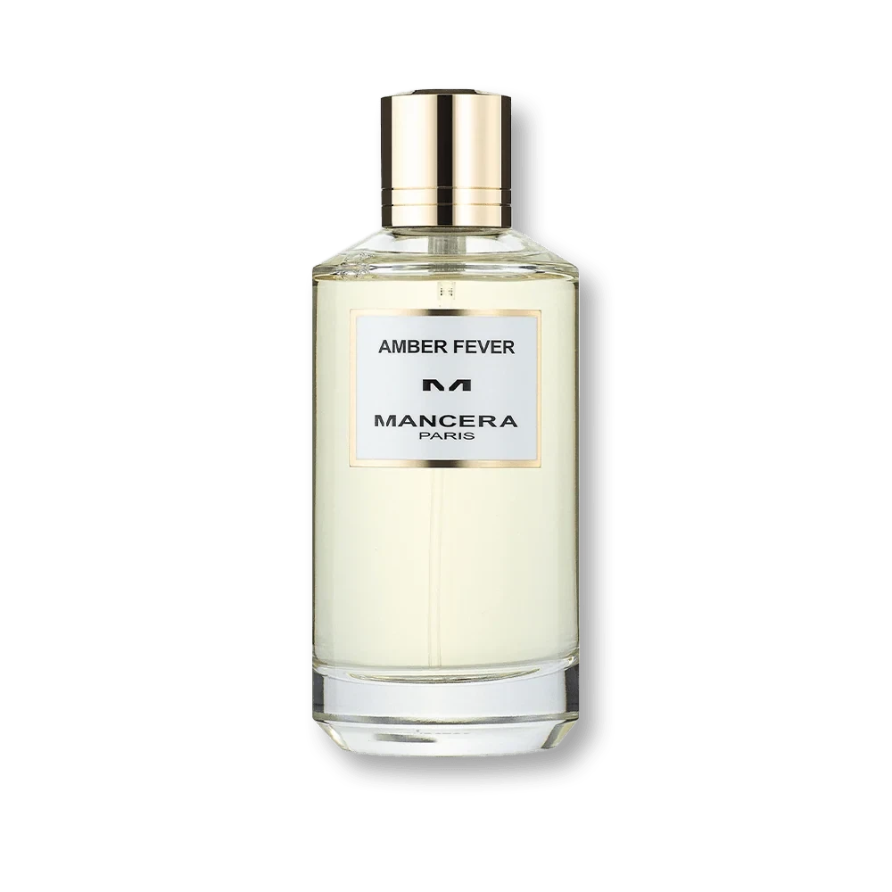 Mancera Amber Fever manufacturer bottle, linked from the supplied product catalogue.