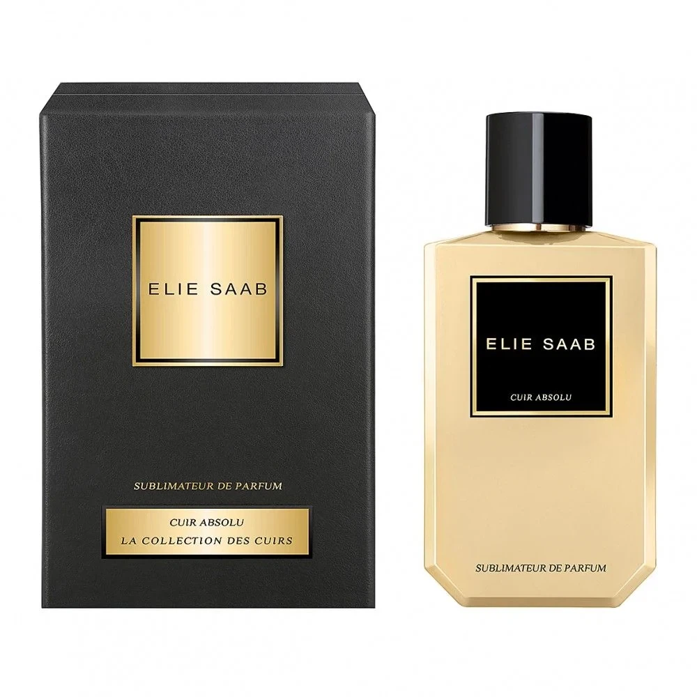 Elie Saab CUIR ABSOLU manufacturer bottle, linked from the supplied product catalogue.