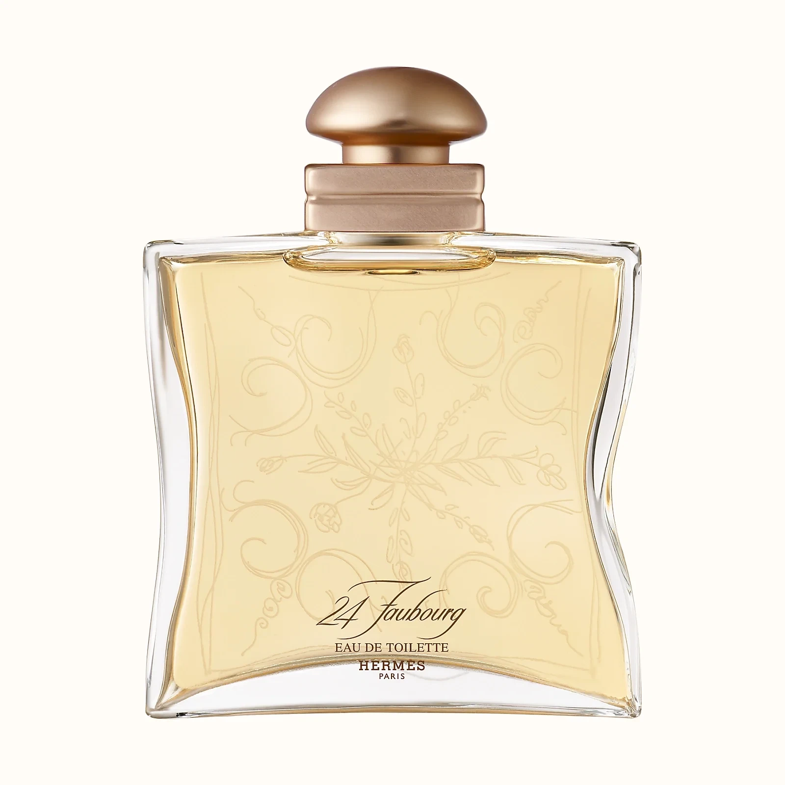 Hermes 24 Faubourg manufacturer bottle, linked from the supplied product catalogue.