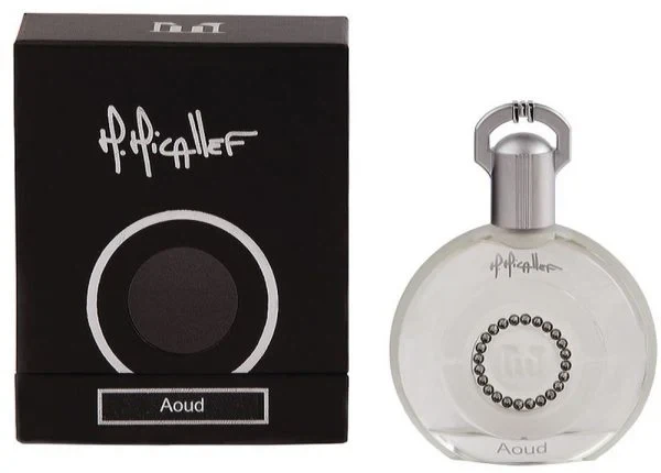 Micallef Aoud manufacturer bottle, linked from the supplied product catalogue.