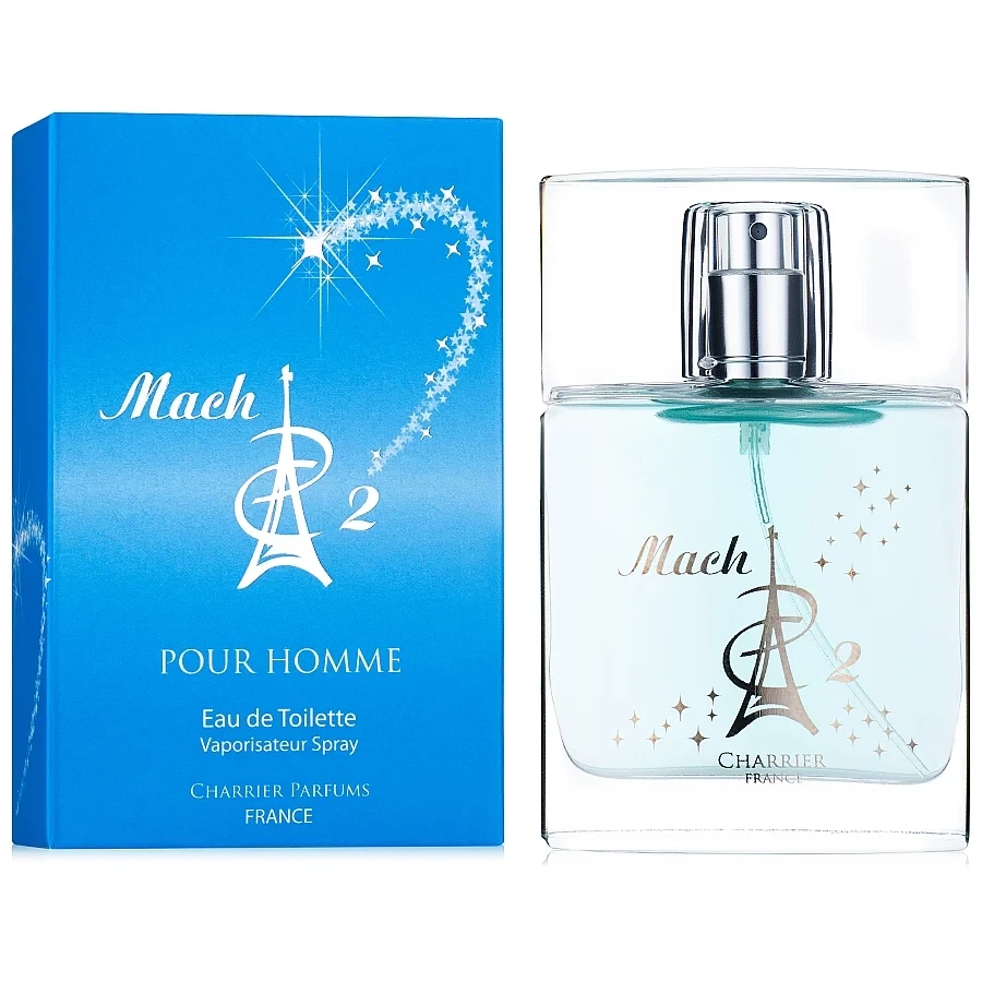 Charrier Parfums Mach 2 Pour Homme manufacturer bottle, linked from the supplied product catalogue.