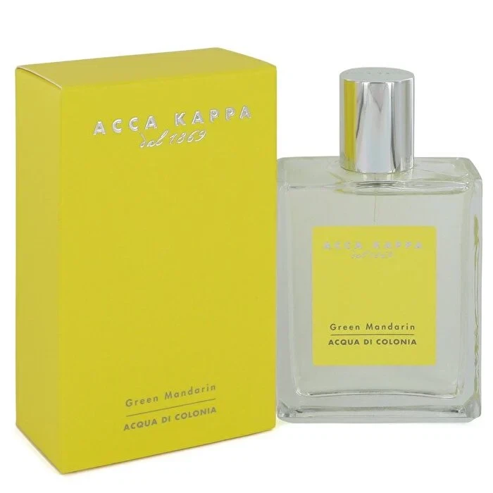 Acca Kappa GREEN MANDARIN manufacturer bottle, linked from the supplied product catalogue.