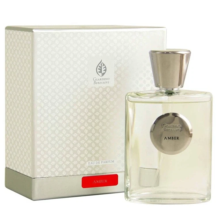 Giardino Benessere Amber manufacturer bottle, linked from the supplied product catalogue.