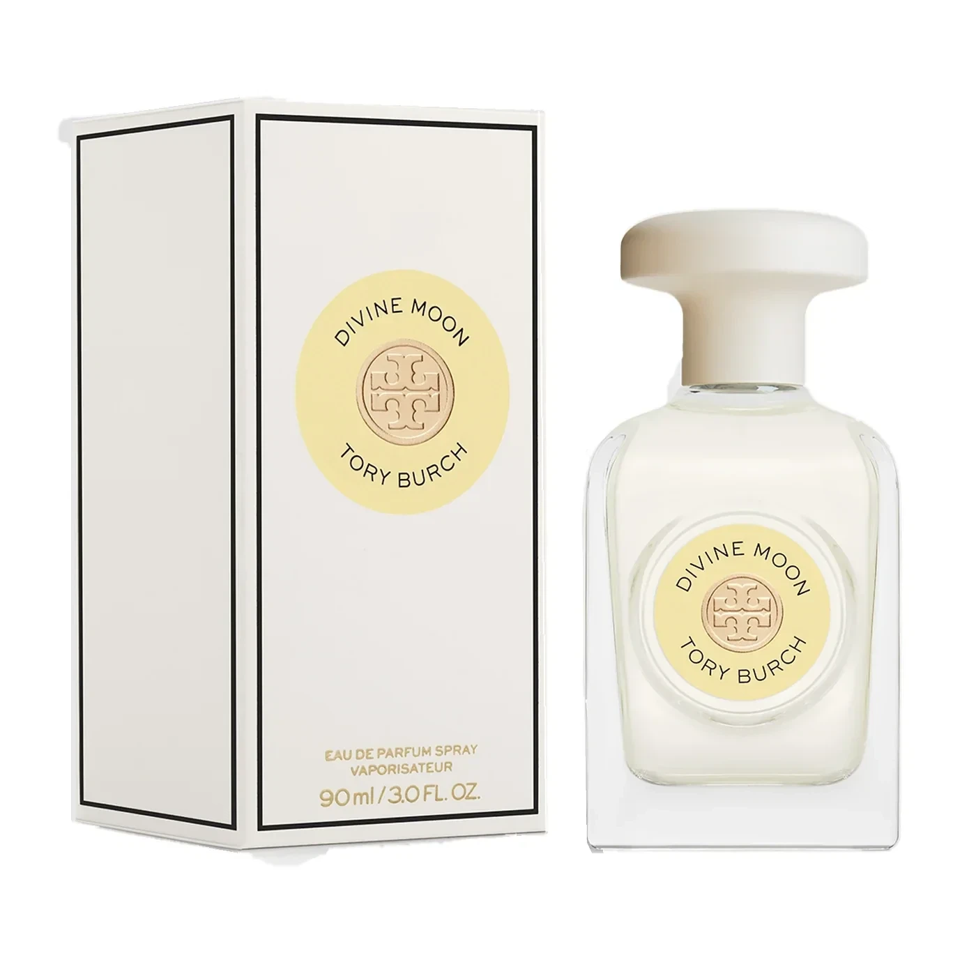 Tory Burch Divine Moon manufacturer bottle, linked from the supplied product catalogue.