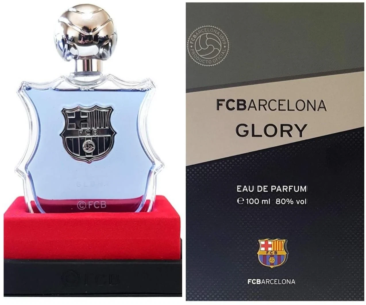 FC BARCELONA Fc Barcelona Glory manufacturer bottle, linked from the supplied product catalogue.