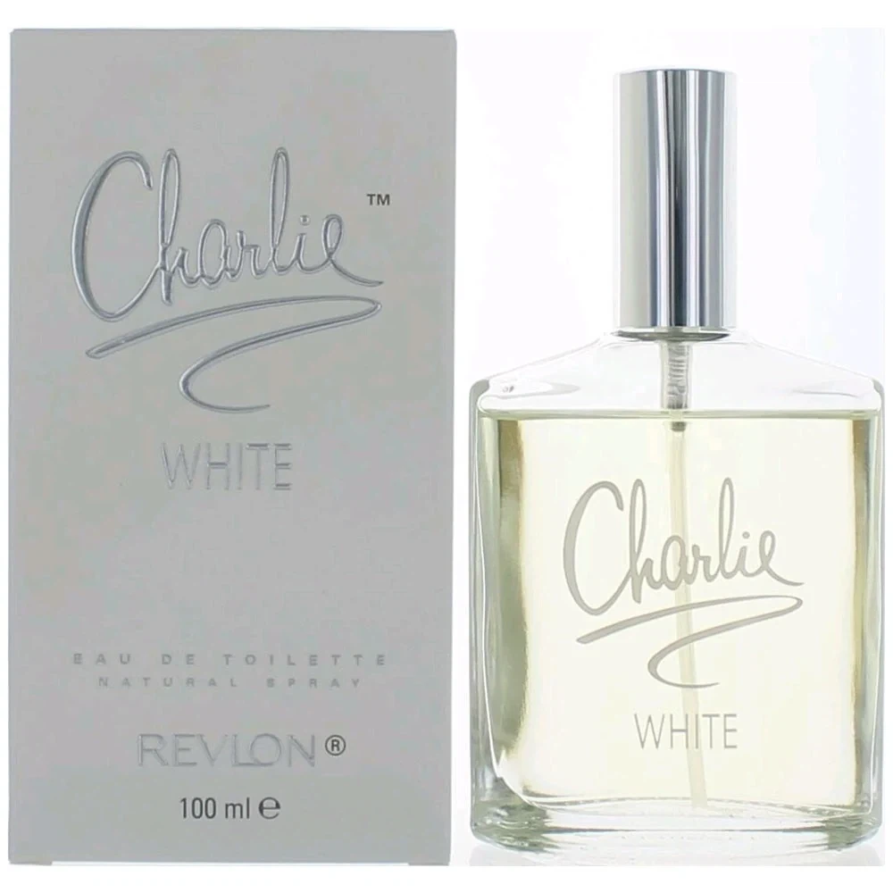 Revlon CHARLIE WHITE WOMEN manufacturer bottle, linked from the supplied product catalogue.