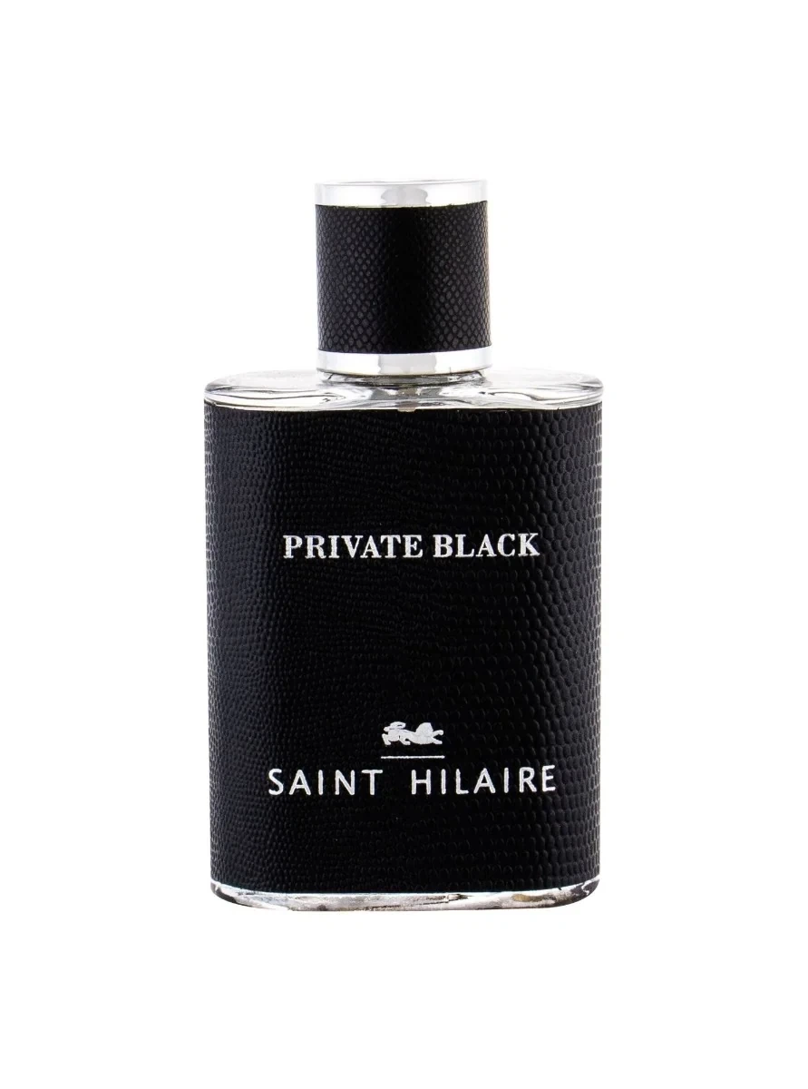 Saint Hilaire PRIVATE BLACK POUR HOMME MEN manufacturer bottle, linked from the supplied product catalogue.