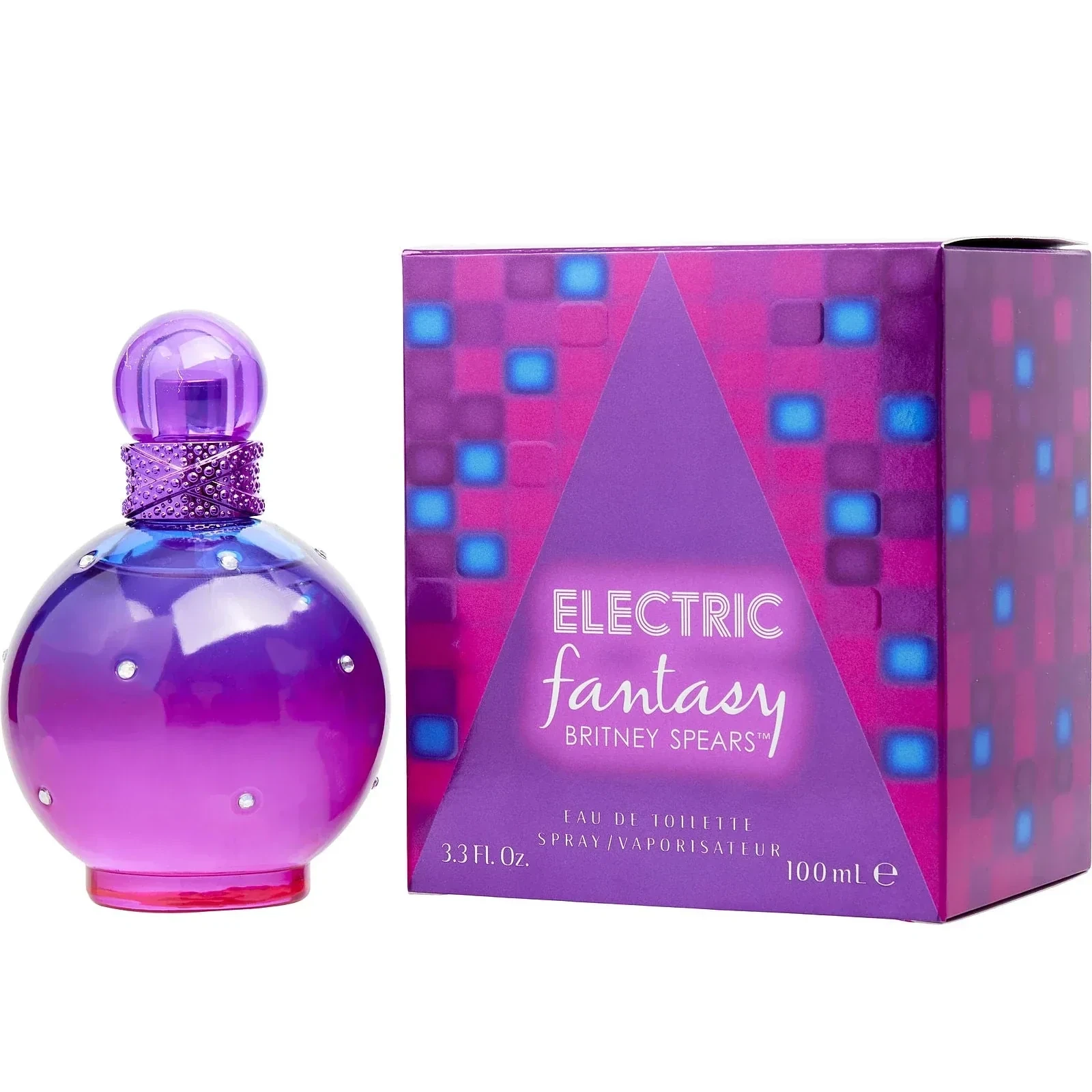 Britney Spears Electric Fantasy manufacturer bottle, linked from the supplied product catalogue.