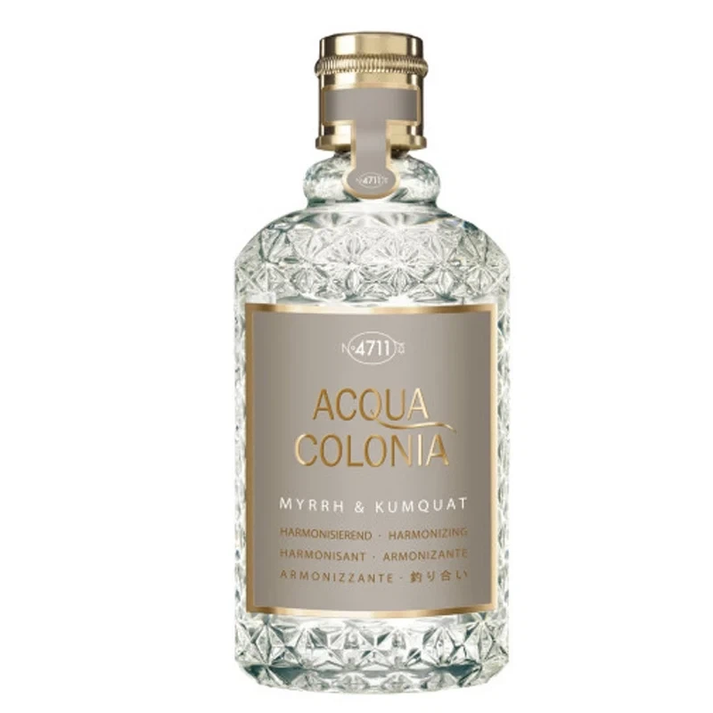 No. 4711 ACQUA COLONIA MYRRH & KUMQUAT manufacturer bottle, linked from the supplied product catalogue.