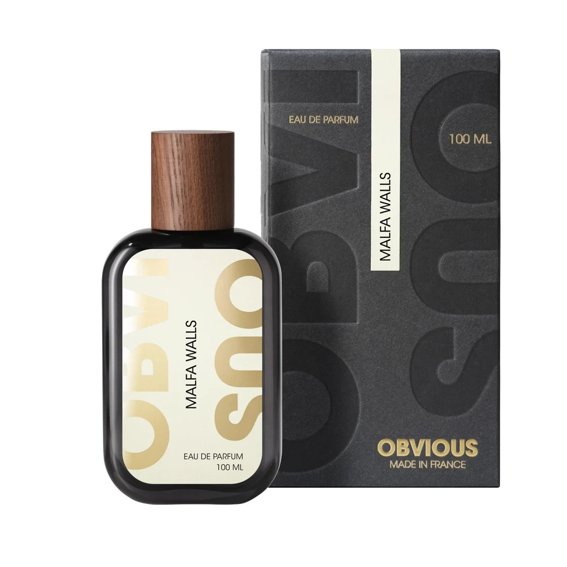 Obvious Parfums Malfa Walls manufacturer bottle, linked from the supplied product catalogue.
