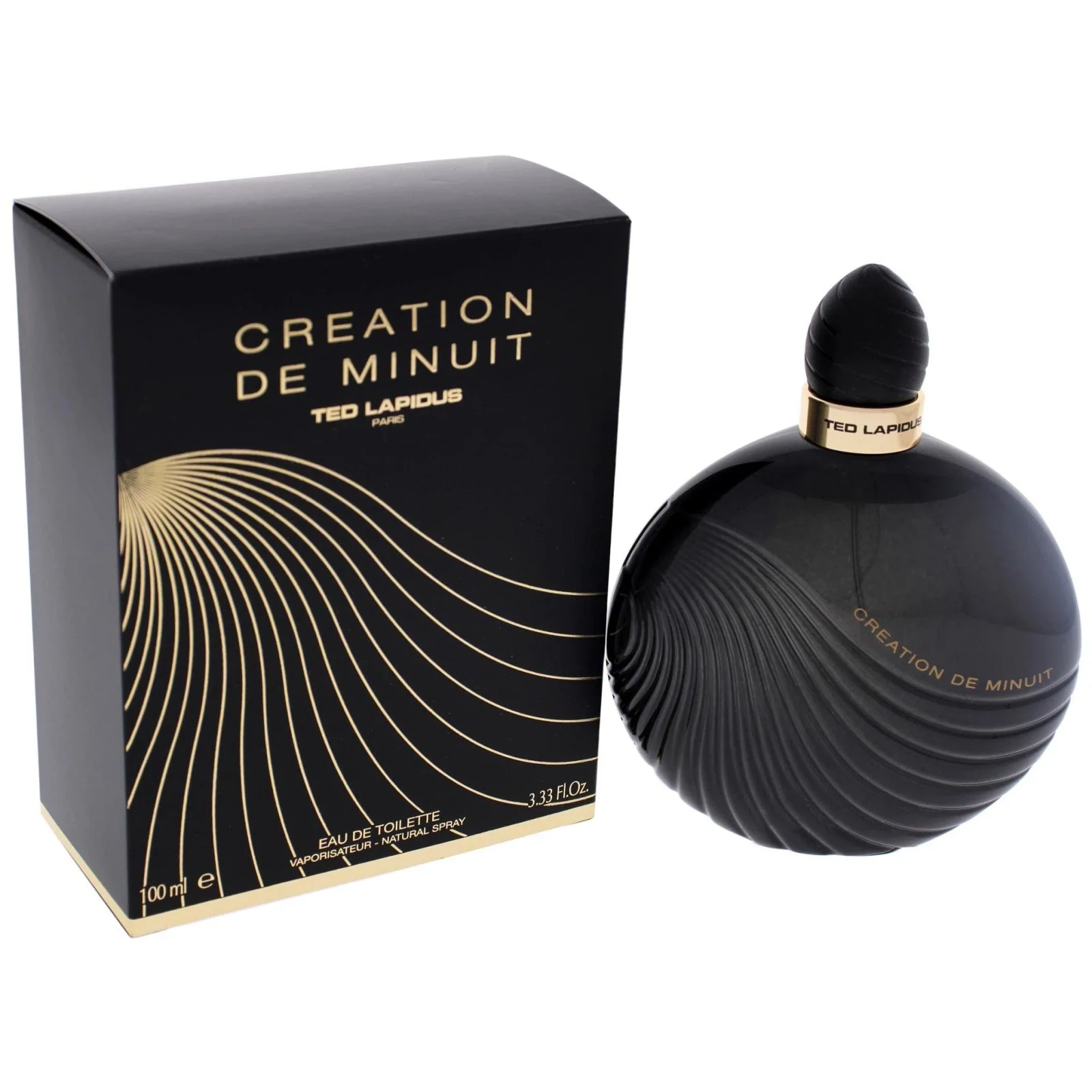 Ted Lapidus Creation De Minuit manufacturer bottle, linked from the supplied product catalogue.