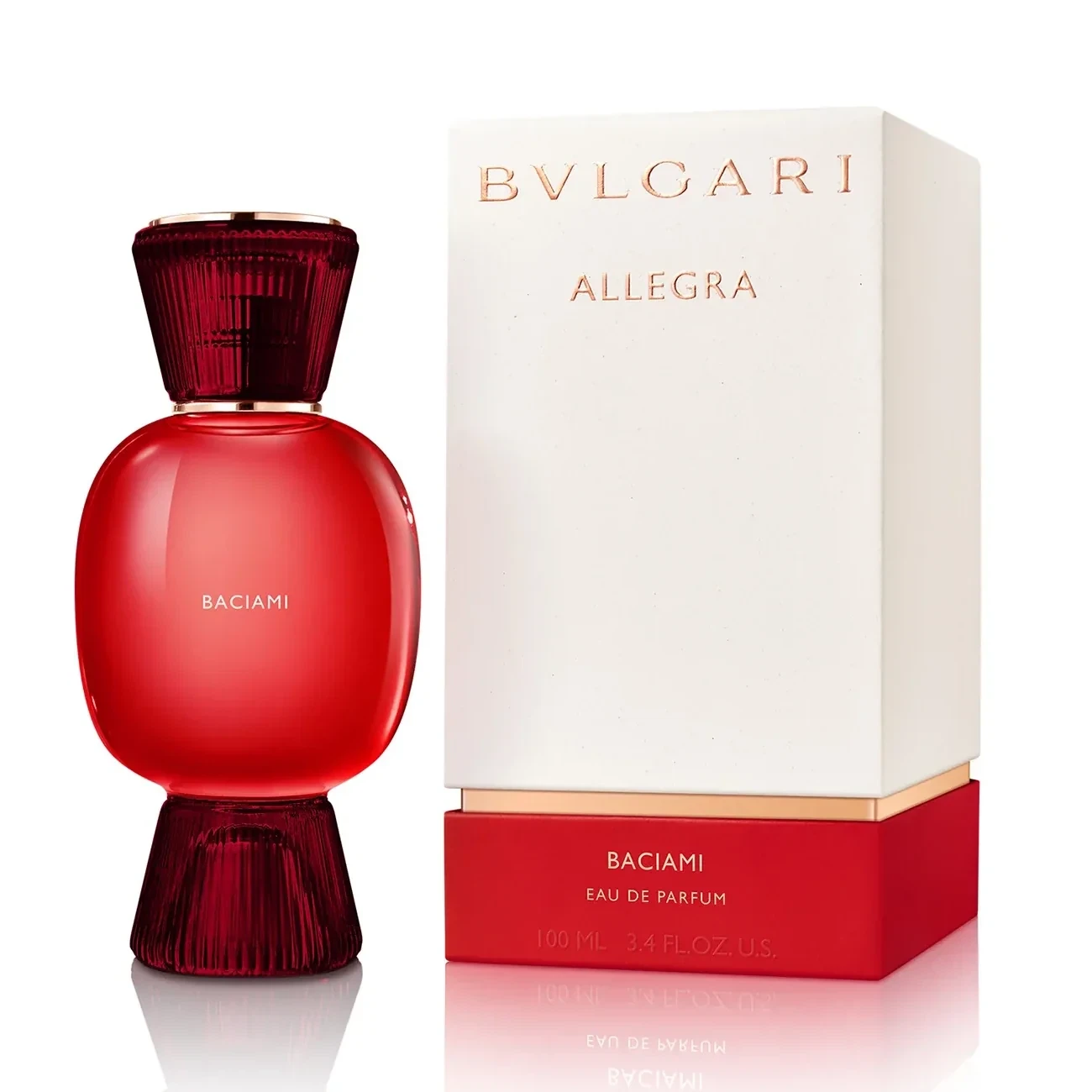 Bvlgari Allegra Baciami manufacturer bottle, linked from the supplied product catalogue.