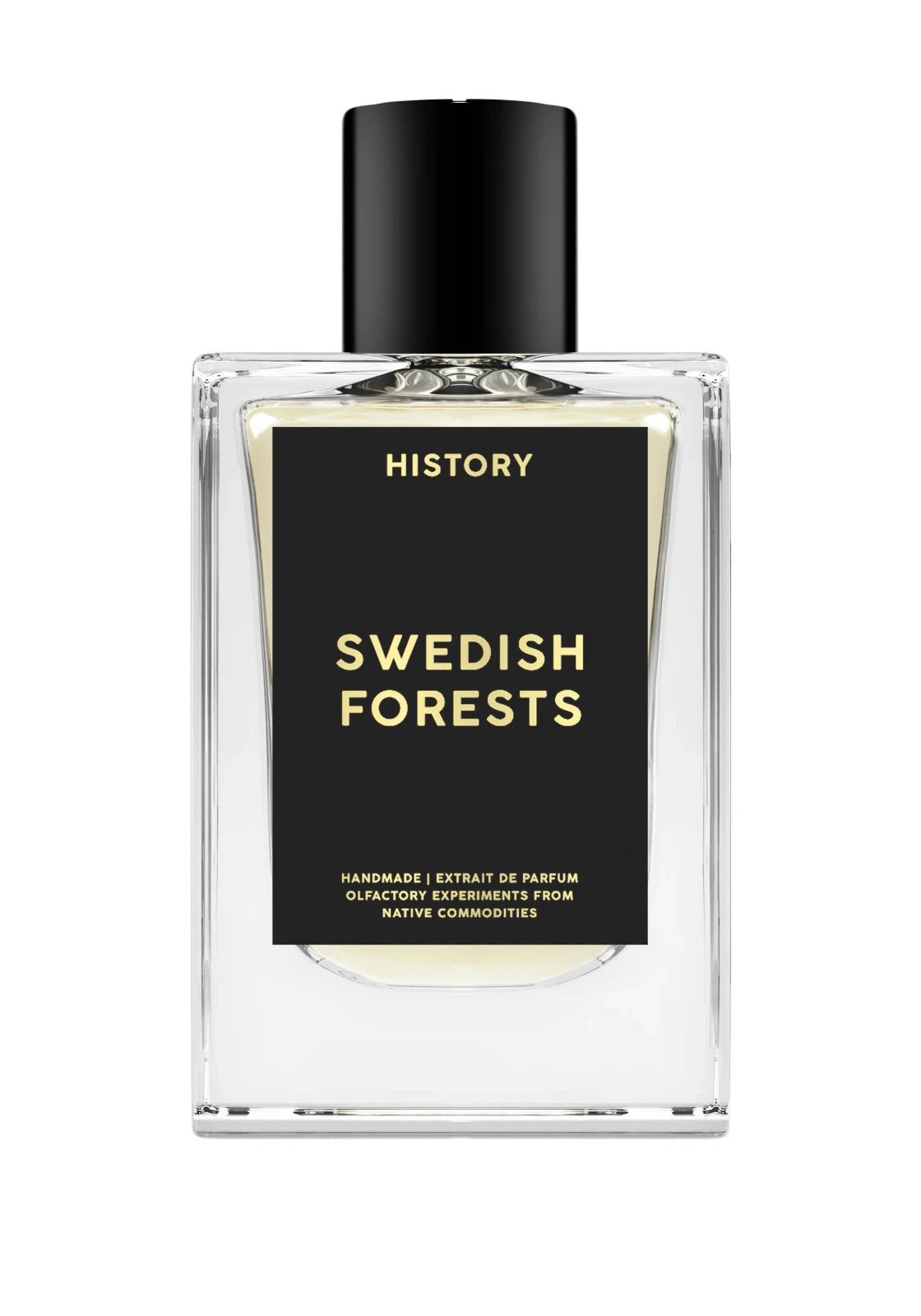 History Swedish Forests manufacturer bottle, linked from the supplied product catalogue.
